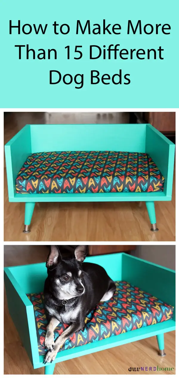 Diy Mid Century Style Pet Bed – With A Touch Of Star Trek