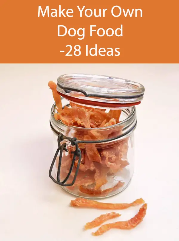Make Your Own Dog Food Recipes -28 Ideas
